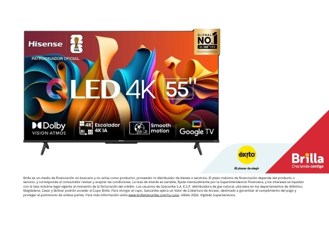 Tv Qled (139 Cm) 55 Uhd Smart  HISENSE